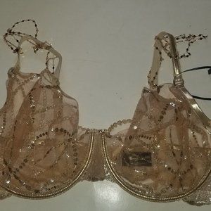 Honey Birdette Goldy Bra size 38H New